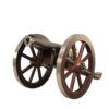 Traditions Mini Napoleon III Black Powder Cannon 50 Caliber 7.25" Nickel Plated Barrel Hardwood Carriage