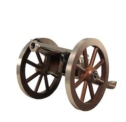 Traditions Mini Napoleon III Black Powder Cannon 50 Caliber 7.25" Nickel Plated Barrel Hardwood Carriage