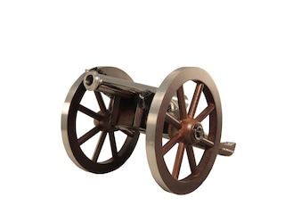 Traditions Mini Napoleon III Black Powder Cannon 50 Caliber 7.25" Nickel Plated Barrel Hardwood Carriage