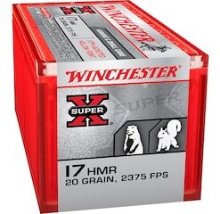 Winchester Super-X Ammunition 17 Hornady Magnum Rimfire (HMR) 20 Grain XTP Jacketed Hollow Point