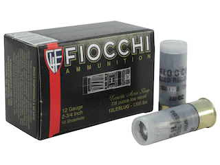 Fiocchi Low Recoil Ammunition 12 Gauge 2-3/4" 7/8 oz Aero Rifled Slug